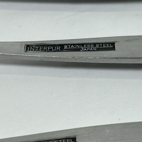 Vtg Interpur Jardiner Stainless Flatware 4 Oval Soup Spoons Daisy Tablespoon - Picture 6 of 9